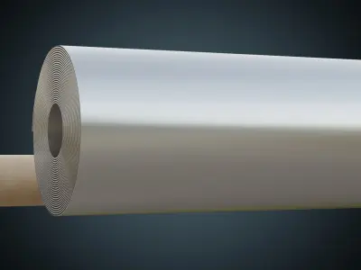 Leather And Steel Rolls 1 Basic Low-poly 3D model