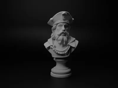 Spanish Conquistador Bust Chess 3D print model purchase