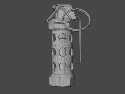 MK2 Grenade and StunGrenade Low-poly 3D model