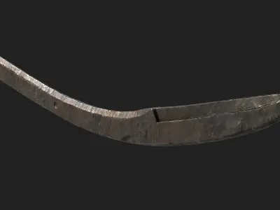 Ottoman Kilij Game Ready Low-poly 3D model