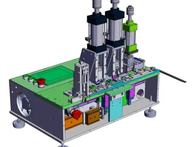 Terminal shaping machine bending machine 3D model