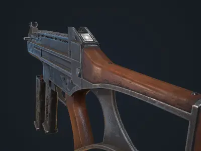 Criket gun Low-poly 3D model
