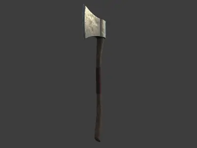 Low Poly Game Ready Axe Low-poly 3D model