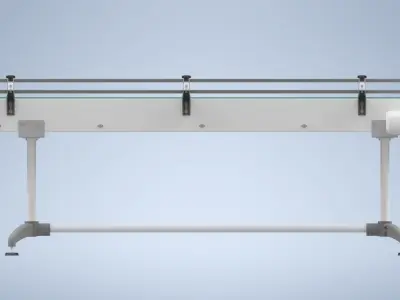 Plastic Conveyor 3m 3D model