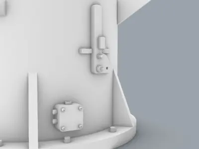 Cargo Hold Ventilation Low-poly 3D model