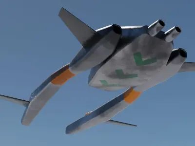 Spaceship fighter jet 3D Model Pack