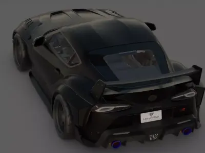 2020 Toyota Supra A90 3D Model  JDM Legend Reborn 3D model