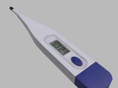 Thermometer Low Poly Low-poly 3D model