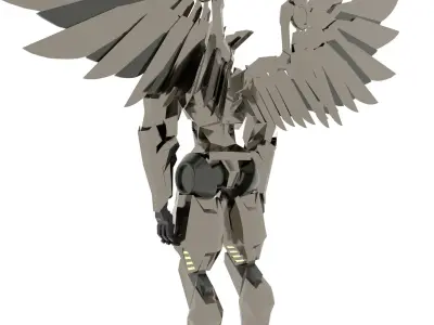 3D Aorus Robot Figure 3D model
