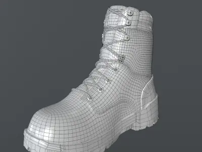 Generic Work Boot  Low-poly 3D model