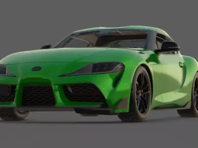 2020 Toyota GR Supra 3D Model  Gazoo Racing Performance 3D model