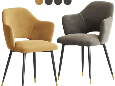 Eva Carver Dining Chair Coco Republic 3D model