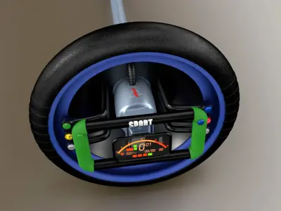 Steering Wheel Racing 3D model