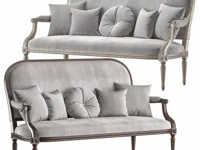 chairish sofa art 7847 3D model