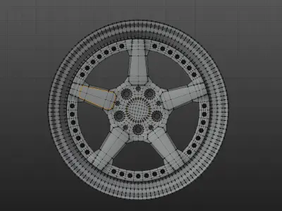 Car Rim 3D model by JustasR3D