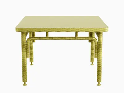 Metallic Table 04 Low-poly 3D model