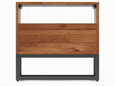 Logan Industrial Nighstand by West Elm 3D model