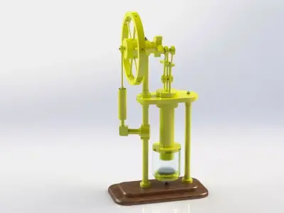 solidworks stirling hot air engine  3D model