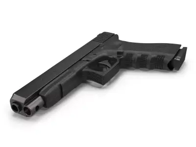 Generic Competition Pistol Black 3D model