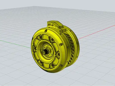 Electric motor 3D model V1