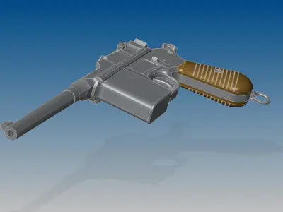 Mauser C96 3D model buy