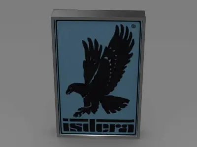 isdera logo 3D model by Sergey