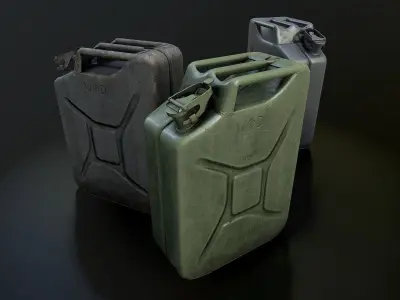 Jerry Can Low-poly 3D model purchase
