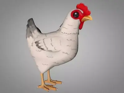Chicken Low-poly 3D model buy