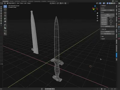Knife 3D model 4