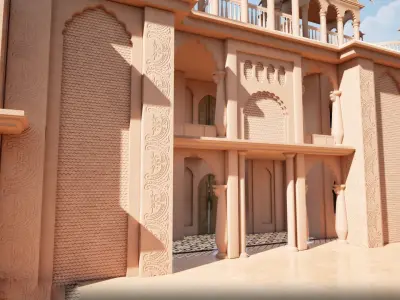 Indian architecture 3D model 3D model