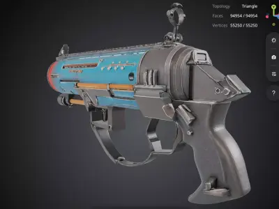 Futuristic Gun 3D model buy
