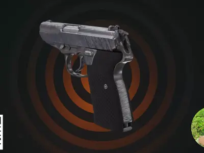 Modern Tactical Pocket Pistol - 9mm  3D model