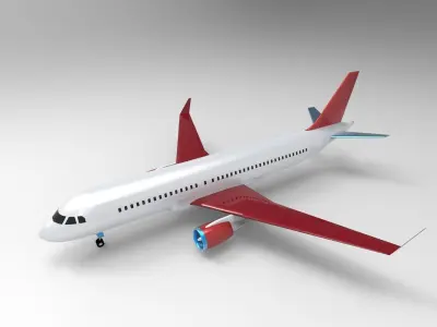 Airbus A320neo 3D model by Hafcoy