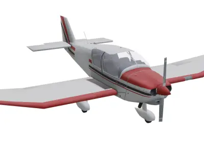 Robin DR-221 Dauphin Low-poly 3D model