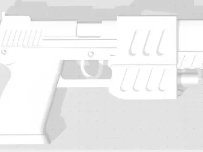 Blade Trinity Vampire pistol Digital File for 3d Printing 3D print model
