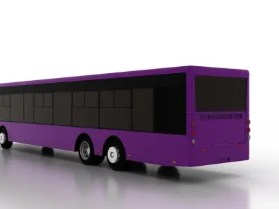 Bus Bogdan A80110 Low Low-poly 3D model