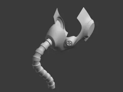 light filte respirator 3D model