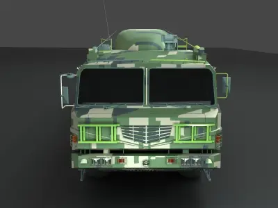 Chinese Army Dongfeng 16 missile  3D model