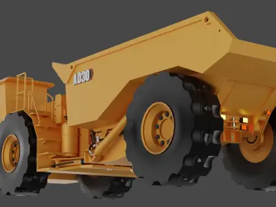 Underground Mining Trucks AD30 3d Model 3D model
