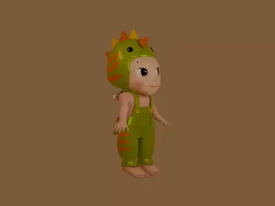 Sonny angel stegosaurus Low-poly 3D model