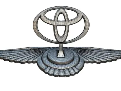 Toyota Logo 3D model by 3dlogoman from CGTrader