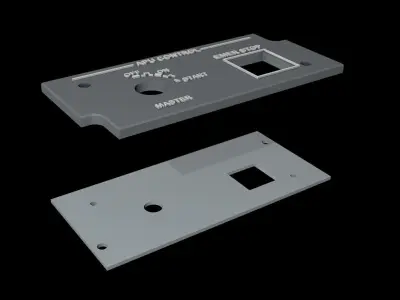 EMBRAER E1 OVERHEAD - APU CONTROL PANEL 3D print model