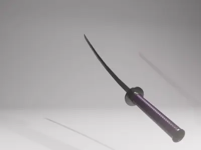katana sword 3D model order