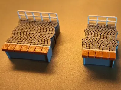 Single Edge Platform Reverse Modules 1-87 FDM color 3D print model
