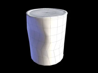 Old Paint Can Lowpoly model Low-poly 3D model