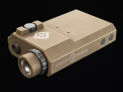 Sight Mark Laser Light Low-poly 3D model