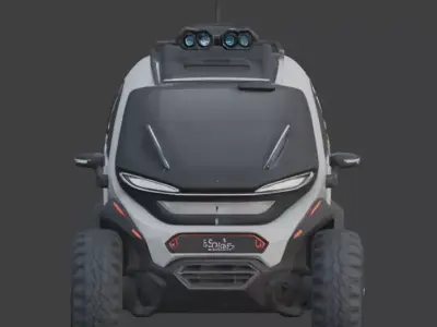 AI-Controlled Urban Patrol Pod 3D Model Low-poly 3D model purchase