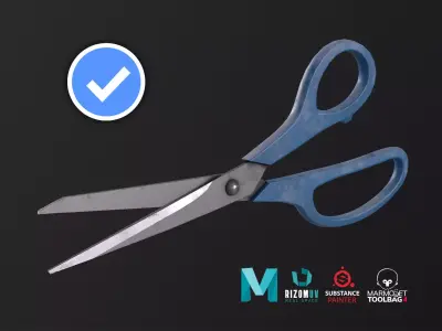 Scissors Vol1 Low-poly 3D model