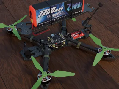 FPV Drone 3D model by OptixM