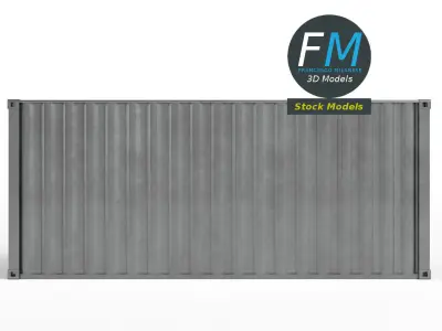 Closed shipping container 3D model
